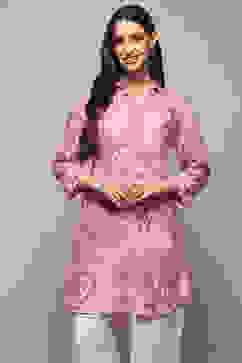 Lilac Rayon Straight Kurta image number 5