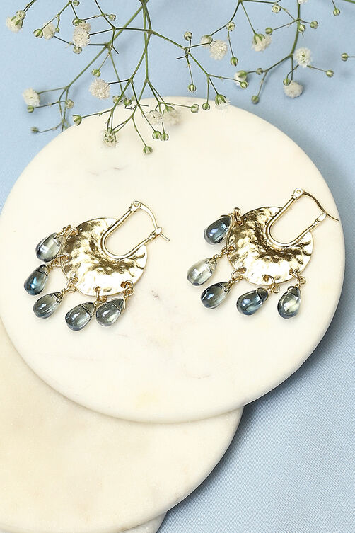 Gold Brass Earrings image number 0