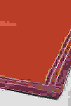 Terracotta Viscose Gathered Kurta Palazzo Suit Set image number 3