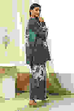 Green Cotton Floral Printed Co-ord Set image number 4