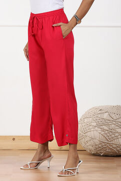 Fuschia Rayon Palazzo image number 2