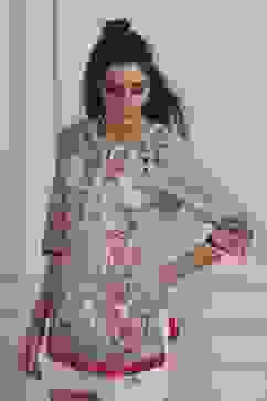 Blue Cotton Straight Kurta image number 2