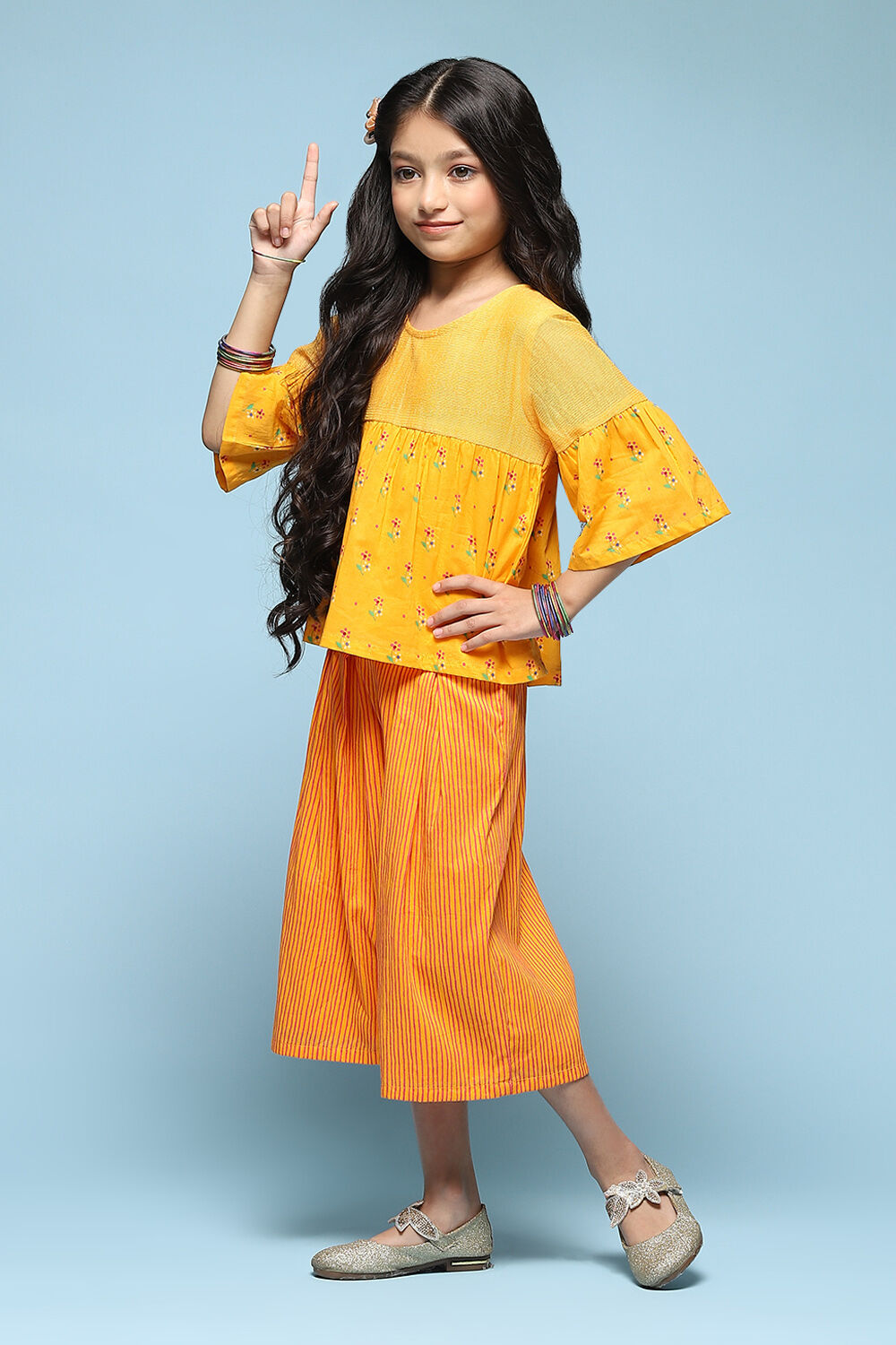 Pink Cotton Straight Printed Kurta Set image number 3