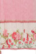 Pink And Green Cotton Solid Dupatta image number 1