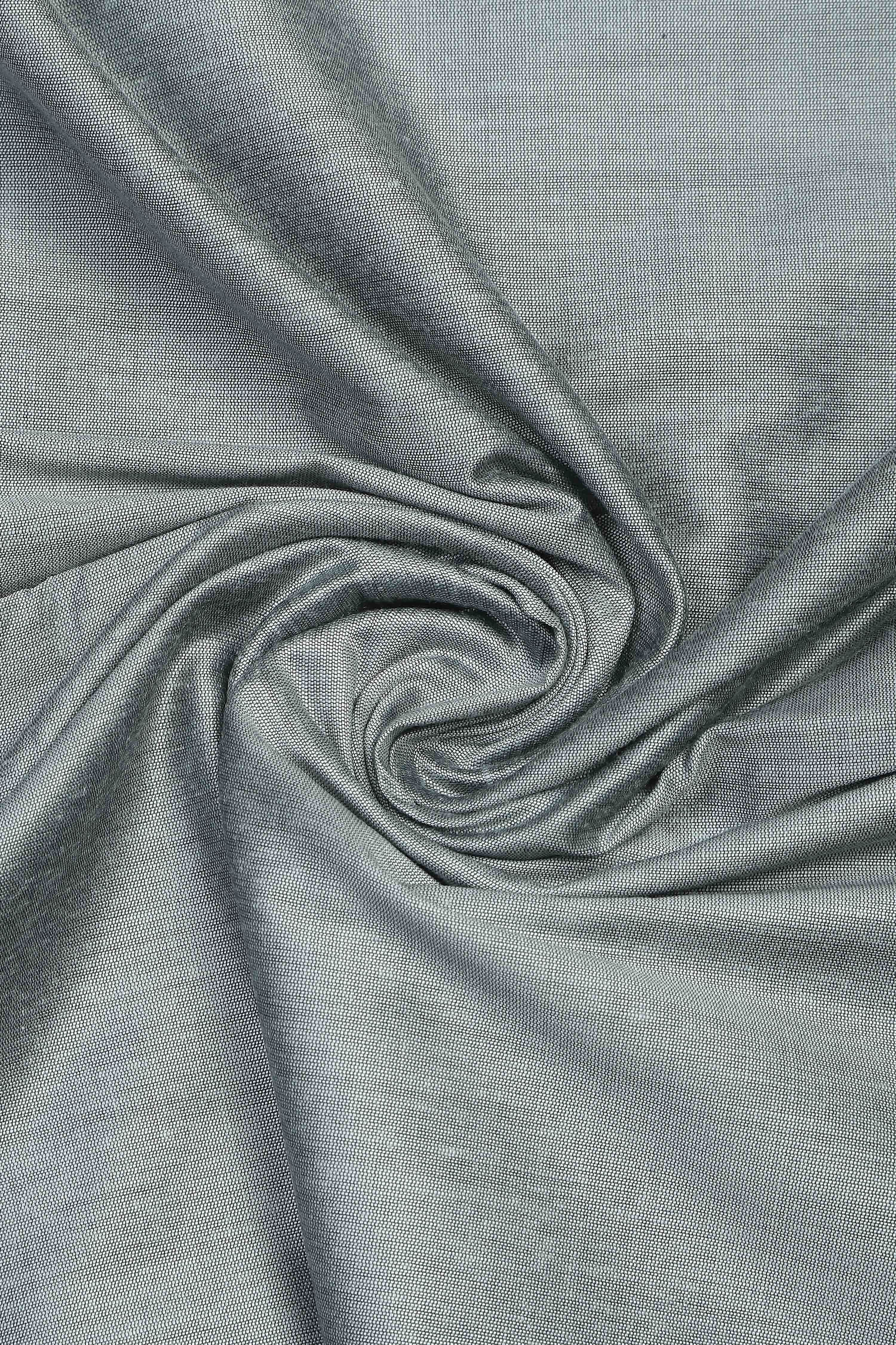 Dusty Mauve Banarasi Chanderi Banarasi Print Unstitched Suit Set image number 2