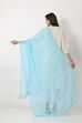 Blue Chiffon Dupatta image number 1
