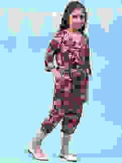 Burgundy Silk Jumpsuit image number 3