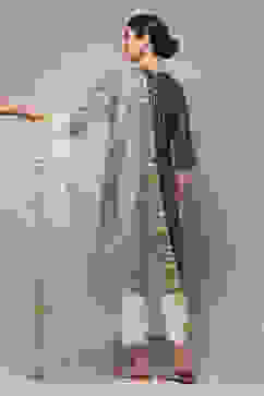 Off White Art Silk Yarndyed Dupatta image number 2