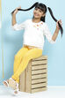 Pink Cotton Yoke Design Top image number 4