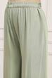 Pista Green Silk Blend Machine Embroidered Unstitched Suit Set image number 3