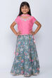 Light Pink Art Silk Straight Lehenga Set image number 0