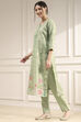 Pink Cotton Printed Unstitched Suit Set image number 4