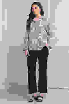 Off-White Cotton Printed Straight Shirt image number 5