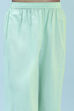 Turquoise Cotton Straight Suit Set image number 2