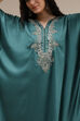 Black Modal Solid Kaftan Fusion Kurta Set image number 1