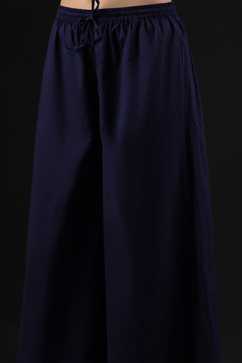 Rohit Bal Indigo Cotton Silk Straight Printed Kurta Set image number 2
