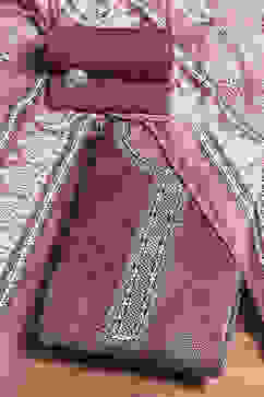 Rust Velvet Digital Print Unstitched Suit Set image number 0