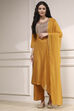 Mustard Viscose Rayon Straight Dyed Suit Set image number 6