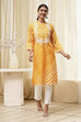 Coral Polyester Straight Kurta image number 5