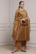 Copper Cotton Gathered Dyed Suit Set image number 5