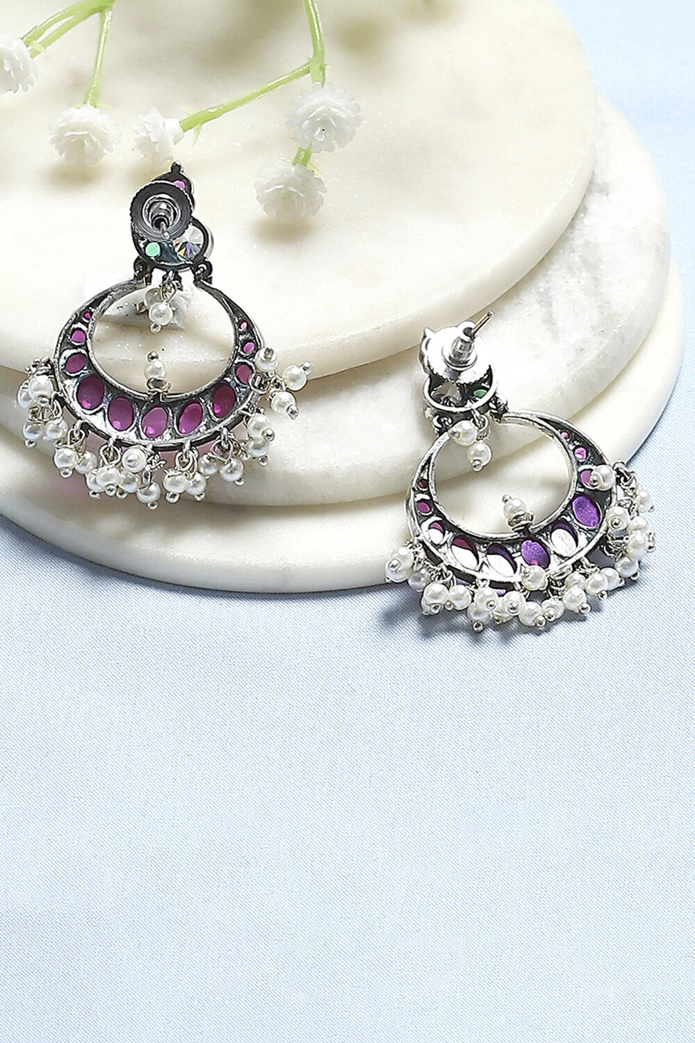 Pink Brass Drop & Danglers image number 2