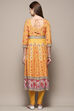 Yellow Rayon Anarkali Kurta Churidar Suit Set image number 5