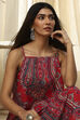Magenta Pure Cotton Printed Straight Kurta Set image number 7