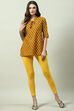 Off White Cotton Lycra Leggings image number 5
