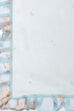 Blue Organza Unstitched Suit Set image number 3