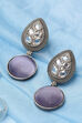 Light Purple Oxidised Earrings image number 0