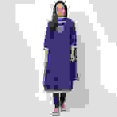 Blue Art Silk A-Line Kurta Churidar Suit Set image number 0