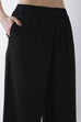 Blue Viscose Rayon Straight Palazzos image number 1