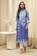 Indigo Cotton Straight Kurta image number 0