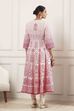 Pink Cotton Kalidar Suit Set image number 4