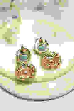 Mint Green Brass Drop & Danglers image number 2