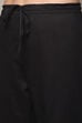 Black Cotton Straight Kurta Palazzo Suit Set image number 3