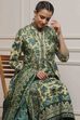 Green Cotton Anarkali Printed Suit Set image number 6