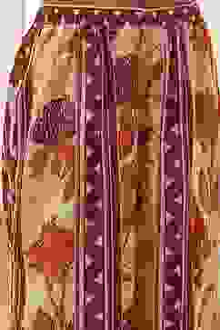 Rust Cotton Yarn-Dyed Kalidar Suit Set image number 2