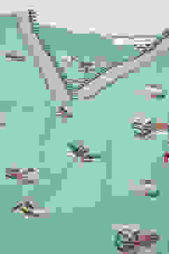 Sap Green Cotton Gathered Kurta Pants Suit Set image number 1