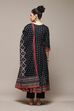Red Cotton Anarkali Kurta Palazzo Suit Set image number 4