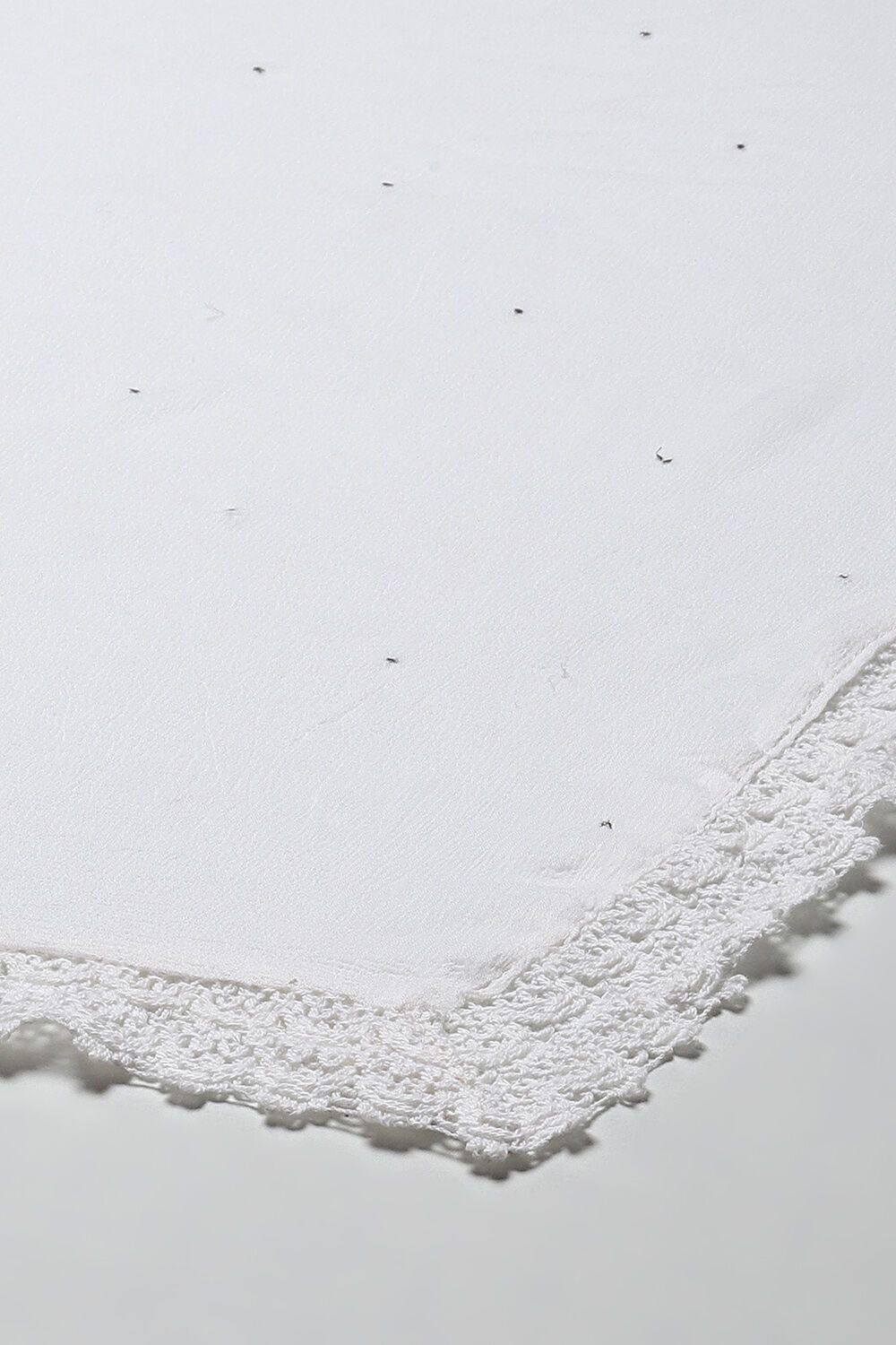 Off White Cotton Printed Unstitched Suit Set image number 4