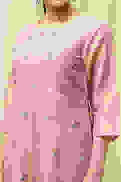 Coral Tissue Machine Embroidered Unstitched Suit Set image number 2