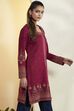 Black Multi-Motif Printed Straight Kurta image number 4