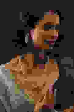 Pearl Brass Necklace Set image number 3