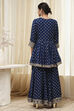 Ivory Viscose Straight Suit Set image number 4
