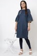 Indigo Cotton Kurta image number 0