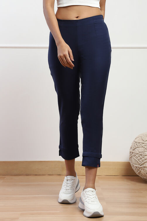 Towny Port Cotton Blend Solid Pants image number 4
