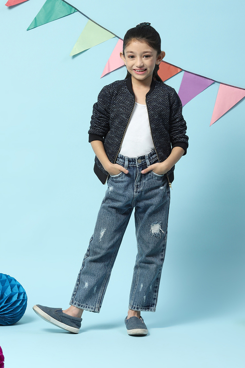 Blue Cotton Jacket image number 0