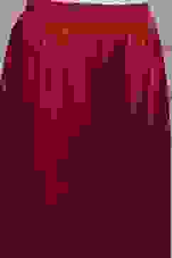 Red Cotton A-Line Yarndyed Suit Set image number 2