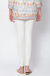 White Cotton Blend Dyed Churidar image number 3
